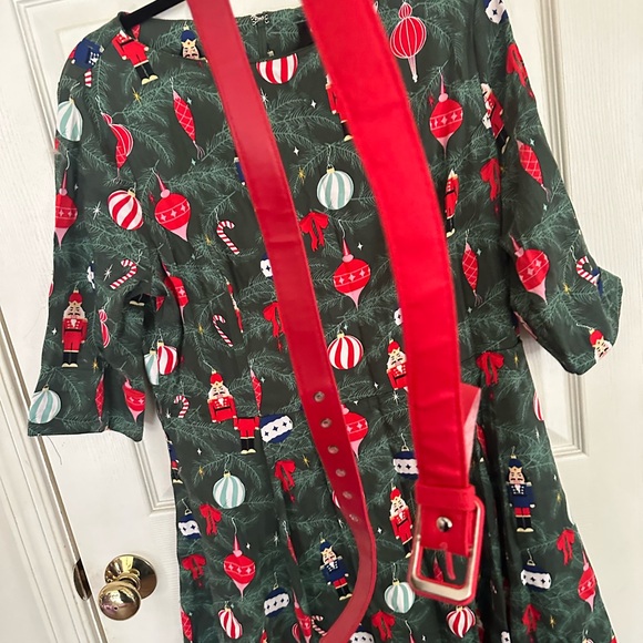 Collectif Suzanne 50s Retro Christmas Dress Size UK 18 2Xl - Picture 3 of 8